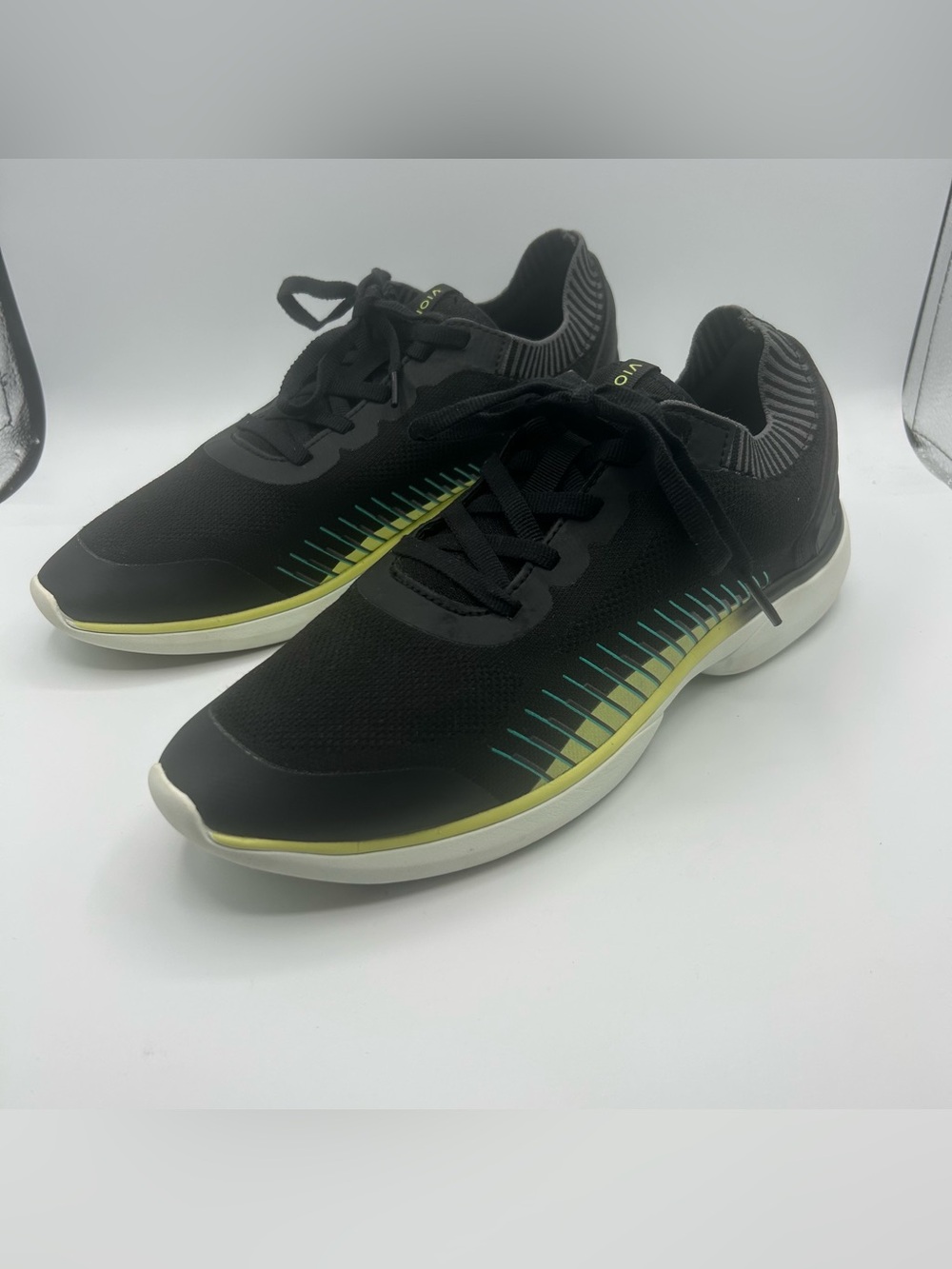 Vionic Embolden Women's Active Walking Shoes Black/Teal/Lime Sz 11 EU 43 EUC